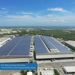 Our 8.07 MWp rooftop solar plant for Yamaha Motor India in Noida is one of the largest of its kind in the country. This project highlights our expertise in executing large-scale on-site solar solutions that help leading automotive manufacturers reduce their carbon footprint and operational costs without upfront investment.