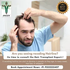 If you notice your hairline starting to recede, it could be the beginning of alopecia. Consulting an expert early is the best way to understand the cause and find an effective solution.