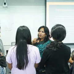 Interacting with students at BITS Law School after my lecture. Answering their questions and engaging in discussion is one of the most rewarding parts of these sessions. Their curiosity and passion for justice are truly inspiring.