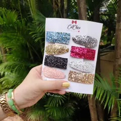 Our glitter hair barrettes are perfect for summer and monsoon fashion! They are super sparkly, trendy, and incredibly affordable.