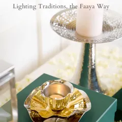 Some traditions never lose their glow. This Diwali, let every corner shine with our handcrafted diyas and candle stands, pieces made to honor rituals and elevate your celebrations.