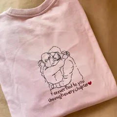 "Forever tied to you through every chapter." This custom line art piece, based on a client's photo, is one of the most romantic requests I've ever gotten. Perfect for an anniversary gift.