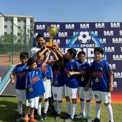 Our Under 10 stars celebrating their SAR Pride Cup victory. I am incredibly proud of their skill and determination throughout the tournament.