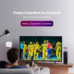 Getting ready to watch the big game is now easier than ever. A simple voice command to Alexa can close the curtains and dim the lights, creating the perfect viewing experience without you missing a moment of the action.