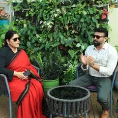 I had a wonderful conversation with Mahavastu Acharya Vasudha Shukla at my garden center. We discussed the ideal placement of plants according to Vastu principles, sharing valuable insights with the community.