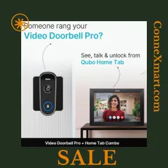 My Video Doorbell Pro and Home Tab combo allows you to see, talk, and unlock your door from a dedicated screen. This system provides a seamless way to manage front door access without needing your phone for every interaction.