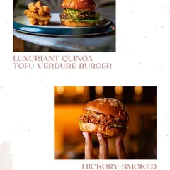 For our vegetarian and pork lovers, we offer the Luxuriant Quinoa Tofu Verdure Burger and the Hickory-Smoked Pulled Pork Burger.