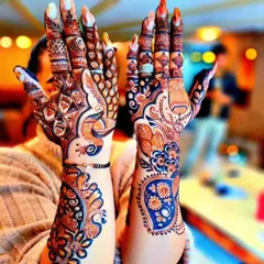A modern and simple design with a pop of blue. This style is perfect for younger clients or for events where you want a unique and trendy look.