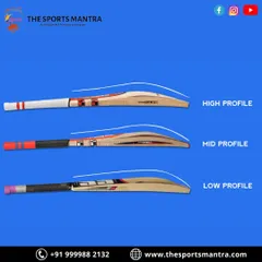 This image links to our blog about the different types of cricket bats. We explain the difference between high, mid, and low profiles so players can choose the bat that best suits their style.
