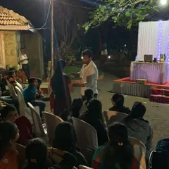 Interacting with an audience member during an evening performance. My stage shows are not just about tricks; they are about creating a connection with the audience and sharing a few laughs along the way.