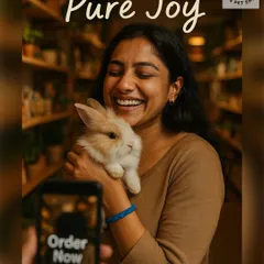The pure joy of holding a fluffy bunny is unmatched. My pet rabbits are hand-raised, friendly, and make wonderful, quiet companions for any home.
