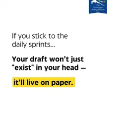 The goal is to move your story from your head to the page. By committing to the daily sprints and the structured process, your draft will stop being a vague idea and become a tangible manuscript.