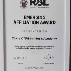 We are honored to receive this Emerging Affiliation Award from RSL. We dedicate this to our incredible teachers, parents, and students who make our musical community so special.