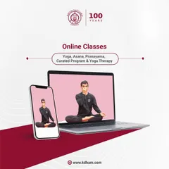 Our online programs, including curated Asana, Pranayama, and Yoga Therapy sessions, bring the wisdom of Kaivalyadhama directly to your home. Reconnect with yourself with our expert guidance.