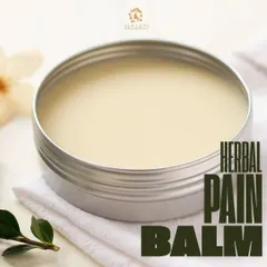 For natural relief from aches and pains, we've crafted this Herbal Pain Balm. It's made with pure, natural ingredients to soothe and ease discomfort.