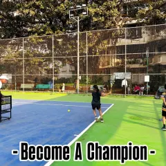 Becoming a champion starts with dedicated coaching. Here, one of our experienced coaches uses basket drills to improve a player's consistency and form, providing personalized feedback for every shot. This is how we build technique and confidence.