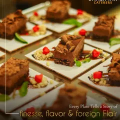 Every plate tells a story of finesse, flavor, and foreign flair. Our plated chocolate desserts are artfully arranged, showcasing our commitment to creating edible masterpieces.