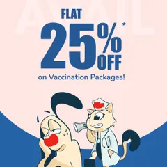As part of our grand opening in Vastrapur, we are offering a flat 25% discount on all vaccination packages to help new clients get their pets started on a path to good health.