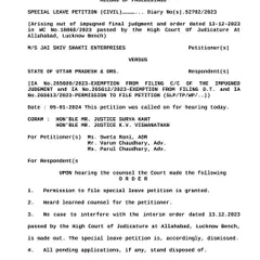 This is a Supreme Court order from one of my cases. Successfully arguing matters at the highest court requires a deep understanding of the law and procedure. This experience is what I bring to every case I handle, big or small.