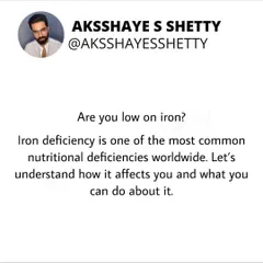 Are you low on iron? Iron deficiency is one of the most common nutritional deficiencies worldwide. Let's understand how it affects you, the common symptoms to look for, and what you can do about it.