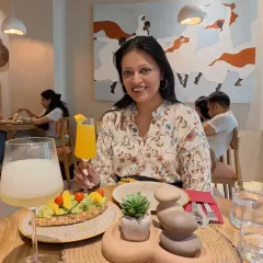 Enjoying brunch at La Croute, a European-style bistro in Sunder Nagar. The food was heavenly, and the calming vibe was exactly what I needed to unwind.