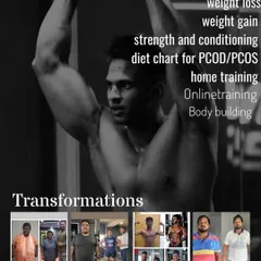 Let's transform together. I offer programs for fat loss, weight gain, strength and conditioning, PCOD/PCOS diet charts, home training, online training, and bodybuilding.