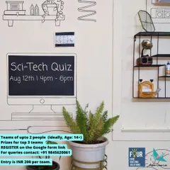 Our Sci-Tech quiz is a fun and accessible event for everyone, not just tech experts. It's a great way to challenge your team's knowledge and work together to solve brain-teasing questions in a casual setting.