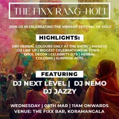 For this Holi celebration, we incorporated live dhol players to match the high energy of the festival. My Taala Beats concept is flexible, allowing me to add the right kind of live percussion for any event theme.