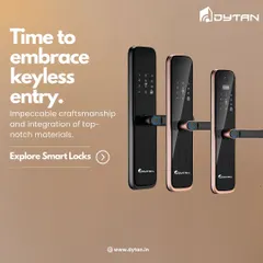 It's time to embrace a keyless lifestyle. This image showcases our range of smart locks, crafted with top-notch materials for impeccable performance and a sophisticated look.