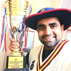 Holding the DDCA Super Elite Division trophy, a symbol of our championship run and promotion to the Premium Division. This is a tribute to all the players who contributed to this journey.
