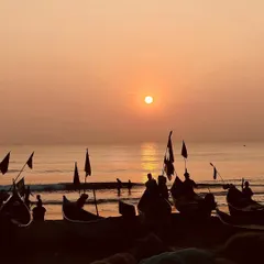 A magical sunset at Gokarna beach. We make sure you're at the best spots to witness these beautiful moments.