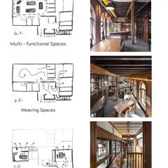 More sketches illustrating the evolution of The Loft. We explored ideas for weaving spaces together, creating multi-functional areas, and bridging the gap between the lower level and the new mezzanine to create a cohesive, dynamic environment.