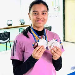 At just 14 years old, Pranju Somani qualified for the Indian Team Selection Trials with a personal best score at the 67th National Shooting Championship. Her dedication at a young age is truly inspiring.