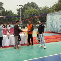The prize distribution ceremony at the 60th Royal Club Basketball Tournament in Delhi. We ensure every tournament concludes with proper recognition for the hard work and achievement of the participating teams and players.