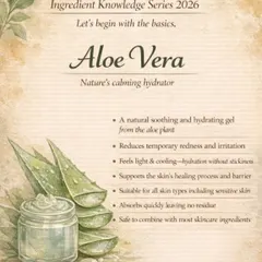 I believe in empowering you with knowledge. This post from my Ingredient Knowledge Series explains the benefits of Aloe Vera. It's more than just a cooling gel; it's a natural hydrator that supports the skin's barrier, making it suitable for all skin types.