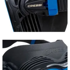 A closer look at the details of the Cressi Quantum mask. The patented inner membrane and external heat exchangers work together to dramatically reduce fogging, a common issue for many divers.