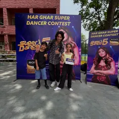 Two of our students, ready and confident at the 'Super Dancer Chapter 5' auditions. Our training prepares them not just in skill, but in the mindset needed to perform on a national stage.
