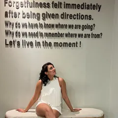 "Let's live in the moment!" This quote on the wall really resonates with my philosophy on life and dance.