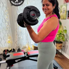 Here is my client Shweta, 41, looking strong and confident. Her journey shows that with dedication and the right guidance, you can transform your health and fitness at any age, even with pre-existing health conditions.