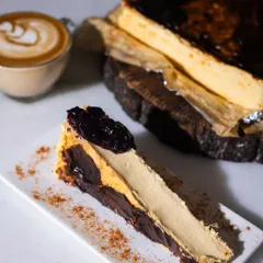 End your meal on a sweet note with our Basque Cheesecake, rich, creamy, and indulgent in every bite. Paired perfectly with a cup of coffee.
