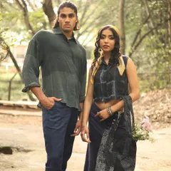 A look at our Festive Edit '24, a collection that blends heritage with versatile style. We've reimagined vintage South Indian motifs on contemporary silhouettes like shirts and vests, handcrafted with fine natural fabrics and archival woodblocks.