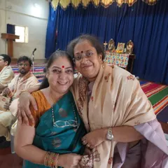 A heartfelt moment during our Guruvandana ceremony, part of the Dasara Mahotsav. We cherish the sacred bond between teacher (Guru) and student (Shishya).