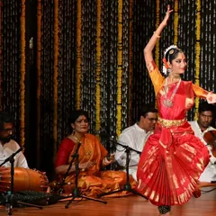 An arangetram is a profound moment for both the student and the guru. Here, my disciple Anvita Jain performs her debut, supported by the live orchestra that is the heartbeat of every recital. Seeing a student blossom into an artist is the greatest validation of our guru-shishya tradition.