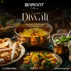 Happy Diwali from my team. I offer flavors of festivities, catered with love for your special celebrations.