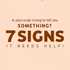Your scalp often sends clear signals when it is unhealthy. This graphic serves as an introduction to the seven key warning signs you should not ignore, from itching and flaking to excessive oiliness.