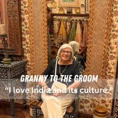 The granny of the groom, looking chic and comfortable while soaking in the culture. It's so important to me that every family member, regardless of age, feels their best.