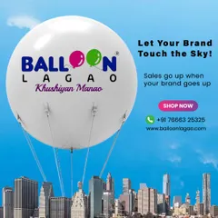 Let your brand touch the sky and rise above the urban landscape. A high-flying advertising balloon makes your business a landmark, capturing attention from across the city.