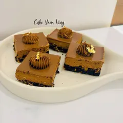 My Bournvita Milk Bars are a hit with both kids and adults. These bite-sized pastries feature a rich chocolate and malt flavor, finished with a swirl of frosting and a touch of edible gold.