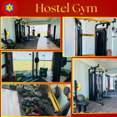 A look inside our dedicated hostel gym. We provide state-of-the-art equipment for strength and conditioning, ensuring our residential players have everything they need to build a professional athlete's physique.