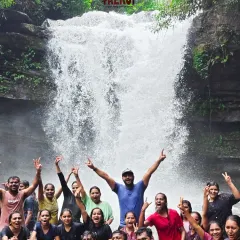 It's not just about the trek, it's about the moments of pure joy. A refreshing dip in a natural waterfall with your crew is the perfect reward after a good hike.